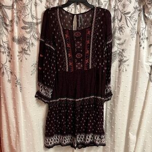 Anthropologie gorgeous beaded boho dress